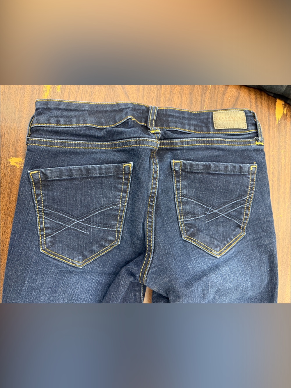 Aeropostale Dark Indigo Skinny Jeans size 00 Regular - Picture 5 of 6